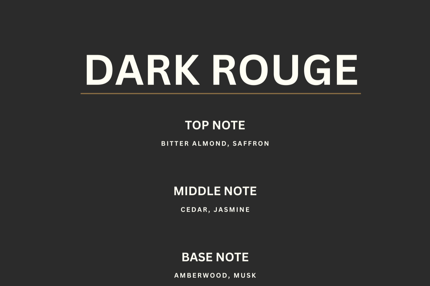 DARK ROUGE - Inspired by Baca Rouge