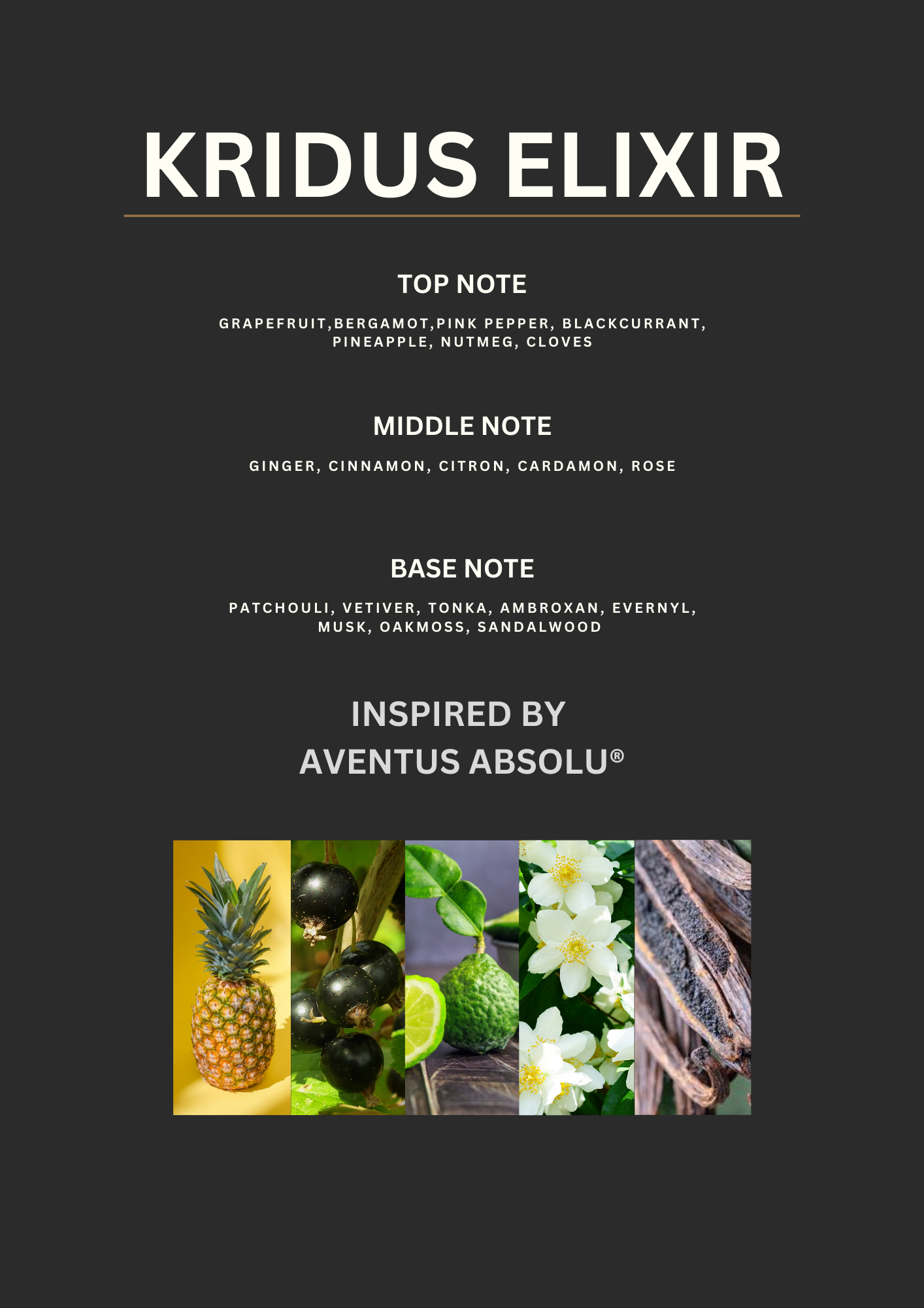 Inspired by Aventus absolu - KRIDUS ELIXIR