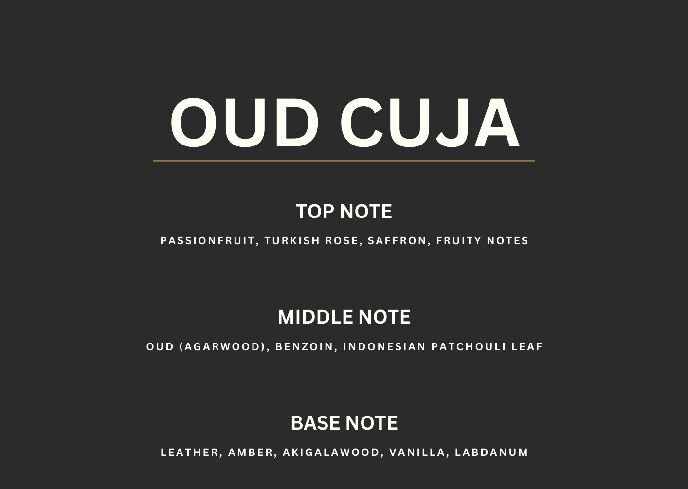 OUD CUJA -Inspired by Oud maracuja