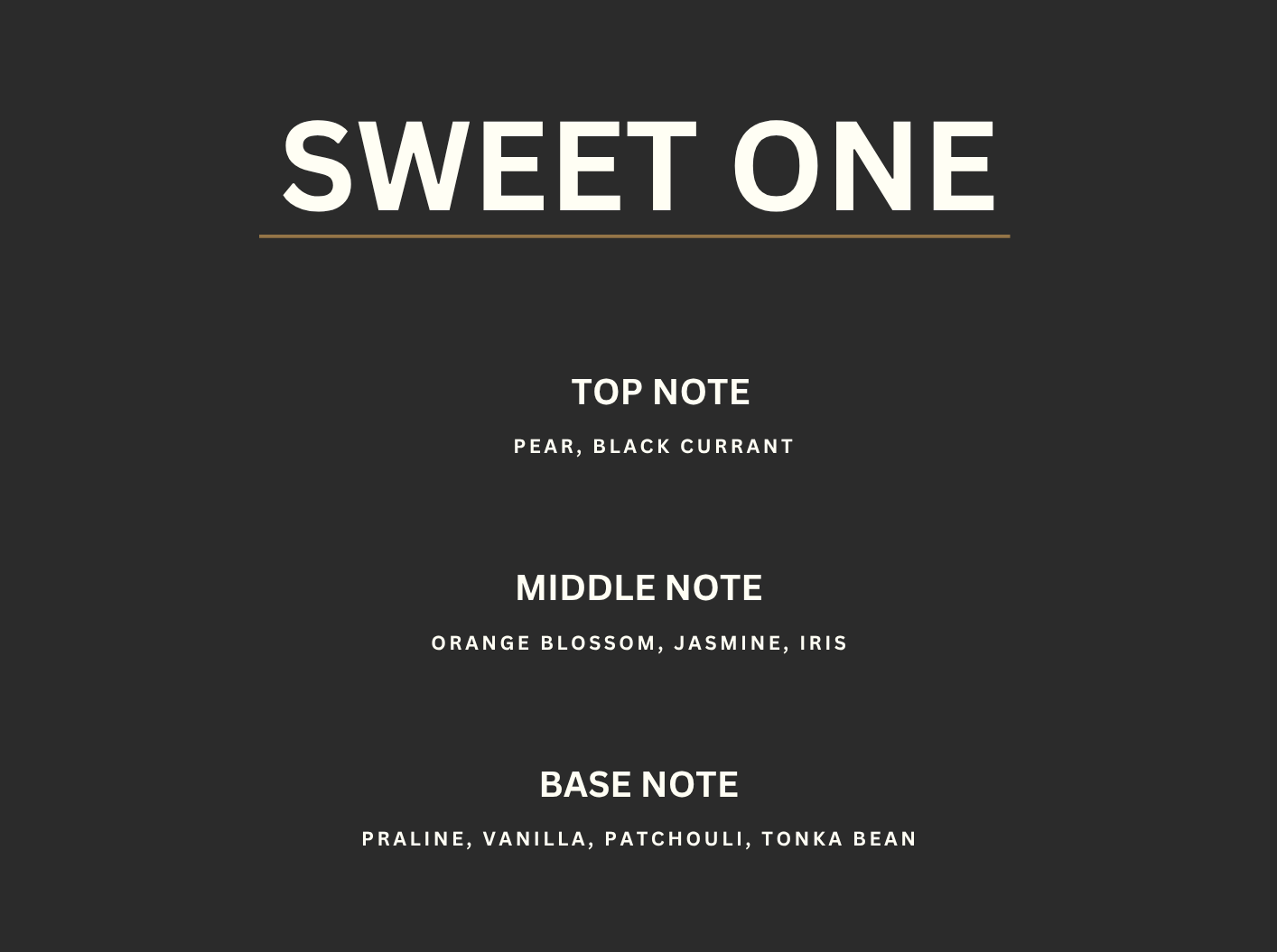 Sweet One - Inspired by La Vie Est Belle
