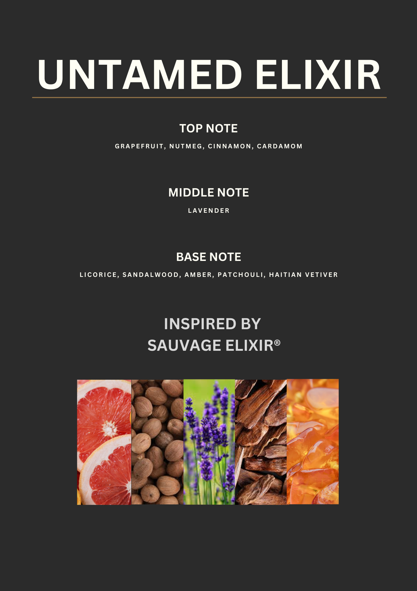Inspired by Sauvage elixir - UNTAMED ELIXIR